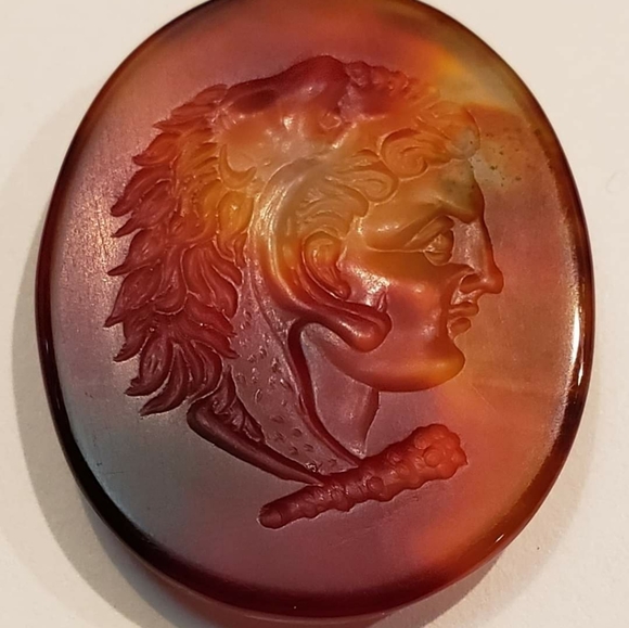 Engrave agate stone alexander the great